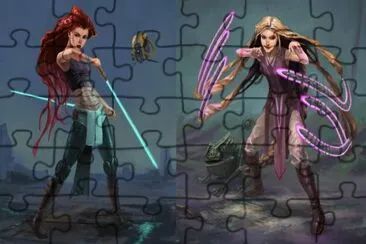 StarWars Ariel Rapunzel jigsaw puzzle