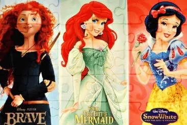 פאזל של Merida Ariel SnowWhite