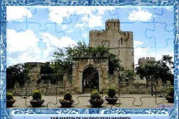 SAN MARTIN DE VALDEIGLESIAS (MADRID) - CASTILLO jigsaw puzzle