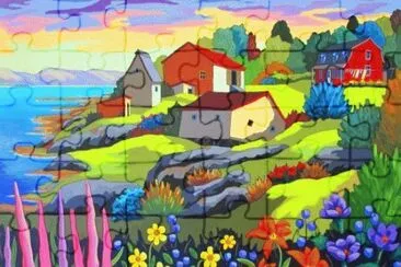 Painting jigsaw puzzle