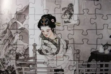 ç¾Žä»•å¥³å·¥ç­†ç•« jigsaw puzzle