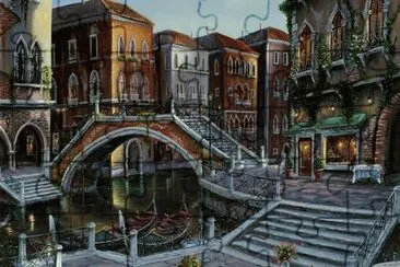 Canal Gondolas jigsaw puzzle