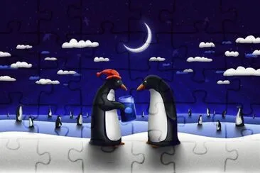 פאזל של Funny Penguins
