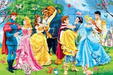 פאזל של Princesses and princes