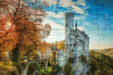 Lichtenstein-Castle-in-Wurttemberg. jigsaw puzzle
