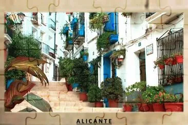 A L I C A N T E  Un paseo por el casco antiguo jigsaw puzzle