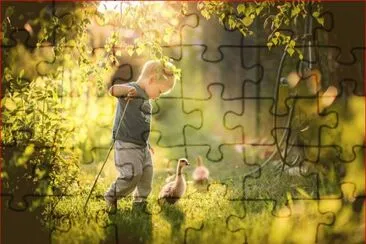 NIÃ‘O CON PATOS