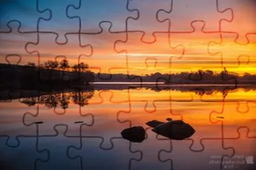 Sunrise Banton Loch jigsaw puzzle