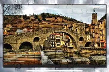 CAMPRODON (GERONA) â€“ PUENTE Y VISTA jigsaw puzzle