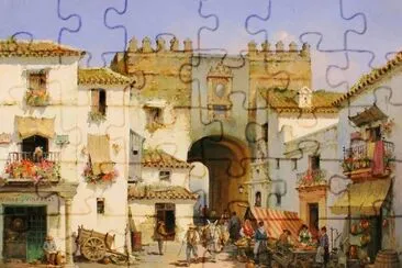 Paisaje-Antiguo-en-Oleo jigsaw puzzle