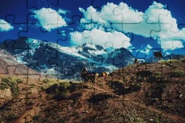 La Cordillera de los Andes en Mendoza. Argentina jigsaw puzzle