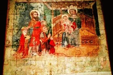 JACA (HUESCA) - PINTURA RECUPERADA EN LA CATEDRAL