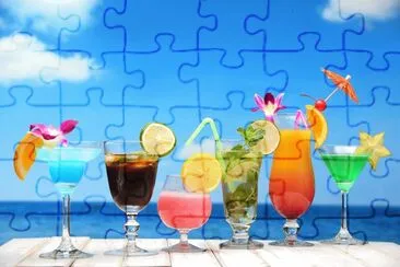 Cocktail jigsaw puzzle