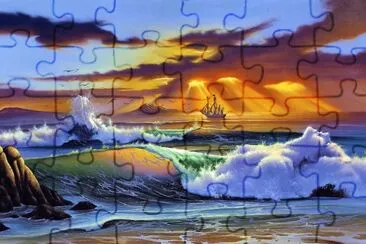 Mar, playa, arte, pintura.jpg jigsaw puzzle