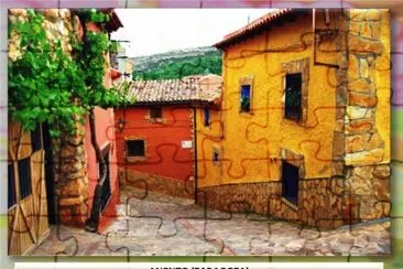 ANENTO (ZARAGOZA) - CASAS BIEN PINTADAS jigsaw puzzle