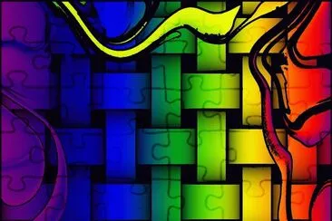 Arte Digital ,Tejido jigsaw puzzle