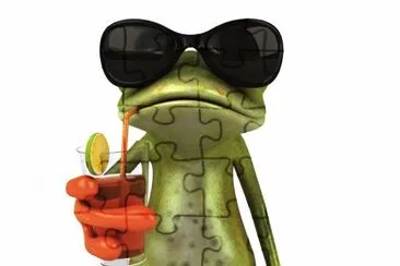 Dibujado,Rana comÃºn jigsaw puzzle