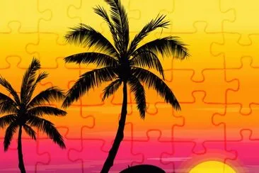 Arte Digital ,Playa jigsaw puzzle