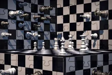 Ajedrez de la fantasÃ­a jigsaw puzzle