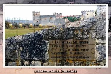 SOTOPALACIOS (BURGOS) - PLACA MOVIMIENTOS DEL CID jigsaw puzzle