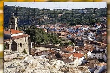 MONTÃNCHEZ (CÃCERES) â€“ VISTA DESDE  EL CASTILLO jigsaw puzzle