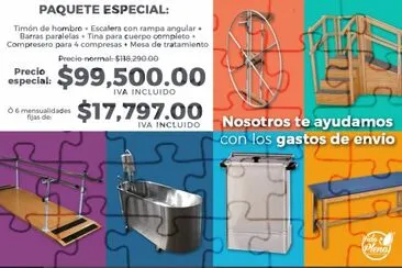 Equipo de mecanoterapia, hidroterapia, termoterapi jigsaw puzzle