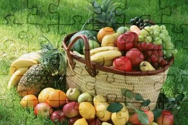 FotografÃ­a-Cesta,Frutas jigsaw puzzle
