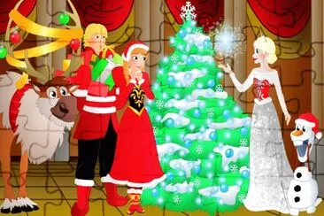 frozen navidad jigsaw puzzle