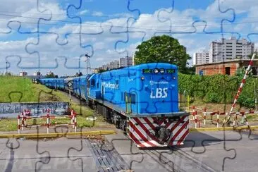Blue iron jigsaw puzzle