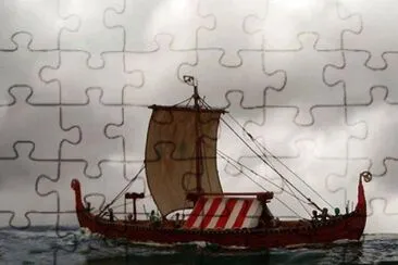 Karve - Pequeno barco Viking jigsaw puzzle