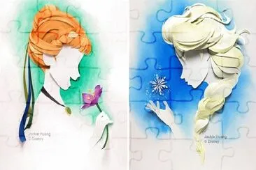 Frozen jigsaw puzzle