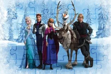 Frozen jigsaw puzzle