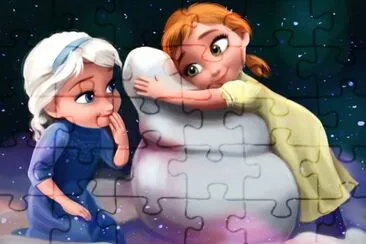 Frozen jigsaw puzzle