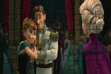 Frozen jigsaw puzzle