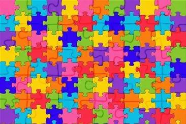 Puzzle- Mosaico, color.
