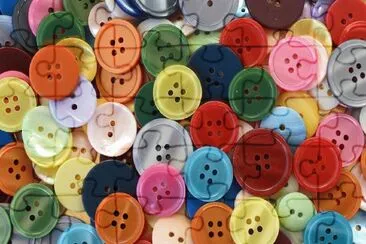 Botones-Coser, colorido.