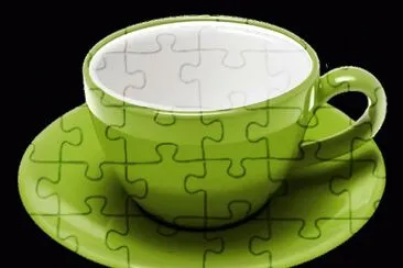 פאזל של Taza de tÃ©- Porcelana.