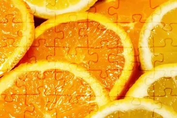 Orange jigsaw puzzle