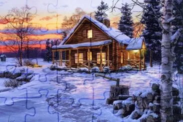 CABAÃ‘A EN LA NIEVE