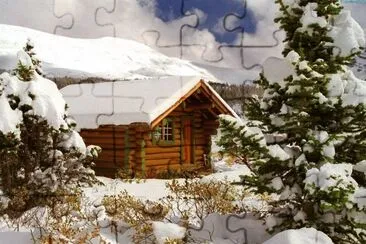 CABAÃ‘A EN LA NIEVE