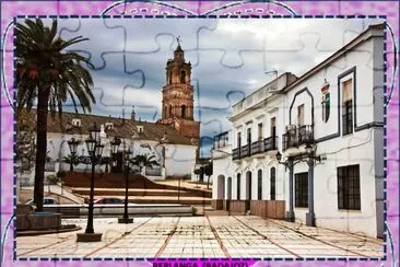 פאזל של BERLANGA  (BADAJOZ) - IGLESIA Y AYUNTAMIENTO