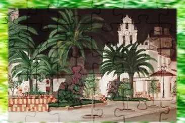 AZUAGA (BADAJOZ)â€“ PLAZA DEL CRISTO DEL HUMILLADERO jigsaw puzzle