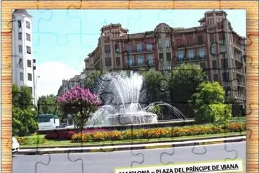 PAMPLONA â€“ PLAZA DEL PRÃNCIPE DE VIANA jigsaw puzzle