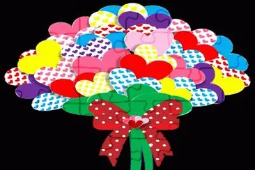 CorazÃ³n-Amor,Flores, Bouquet.