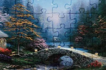 PUENTE EN EL BOSQUE jigsaw puzzle