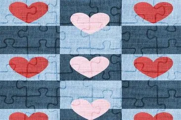 Tela- Corazones- DiseÃ±o.
