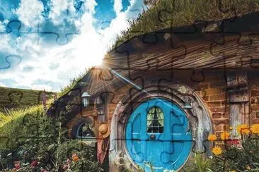 Hobbiton-Nueva Zelanda jigsaw puzzle