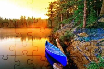 BOTE EN EL LAGO jigsaw puzzle