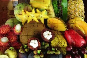 פאזל של Exotic Fruits and Vegtables
