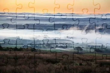 misty landscape